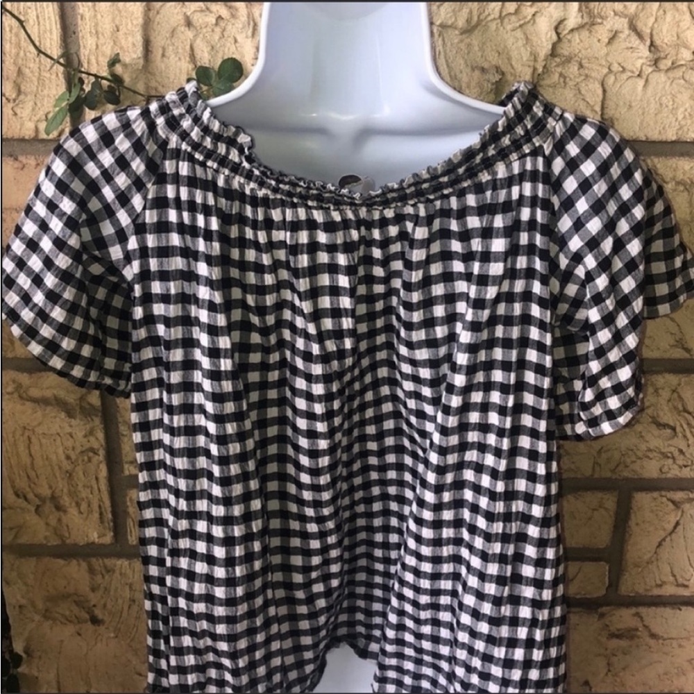 Ann Taylor Loft Off Shoulder Top Tassel Tunic Top Cute Beach Vacation Loose Fit - Picture 10 of 10